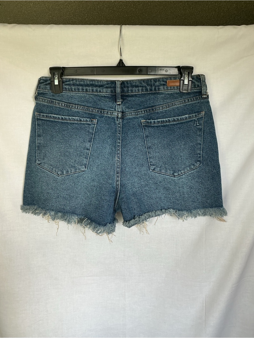 Articles Of Society Distressed Frayed Hem Denim Shorts - Blue - Picture 2 of 4